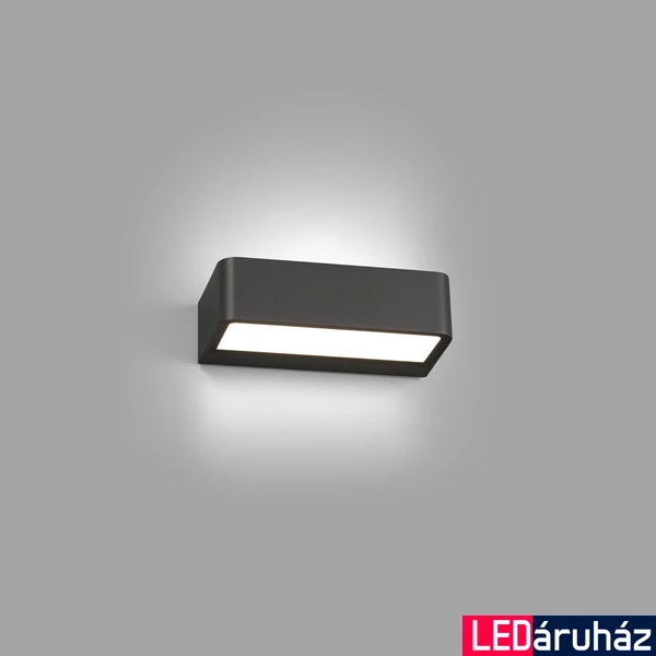 FARO TAKUA kültéri fali lámpa, szürke, 3000K melegfehér, beépített LED, 10W, IP65, 71277