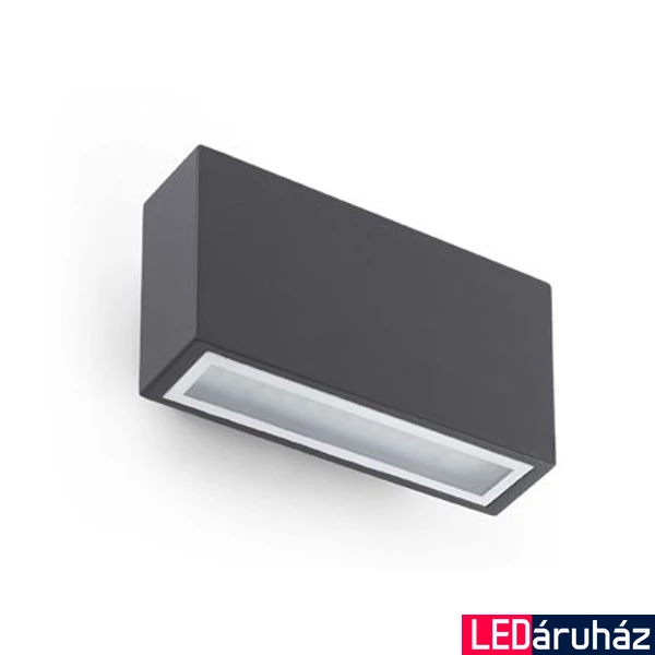 FARO TANE kültéri fali lámpa, szürke, 3000K melegfehér, beépített LED, 1,5W, IP44, 72269