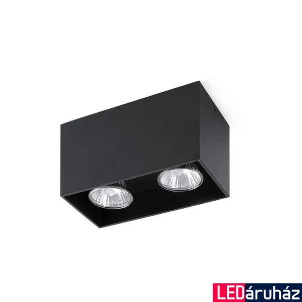 FARO TECTO-2 mennyezeti lámpa, fekete, GU10 foglalattal, IP20, 63273