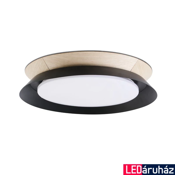 FARO TENDER mennyezeti lámpa, fekete, 3000K melegfehér, beépített LED, 24W, IP20, 20094