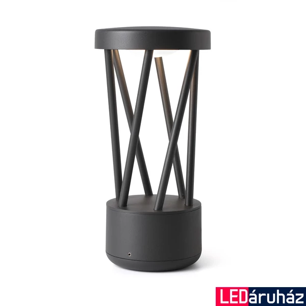 FARO TWIST kültéri állólámpa, szürke, 3000K melegfehér, beépített LED, 10W, IP65, 71286