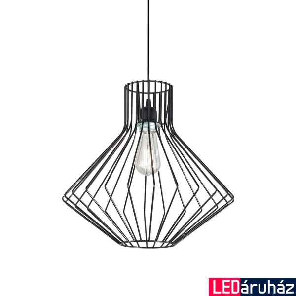 IDEAL LUX AMPOLLA-4 függesztett lámpa E27 foglalattal, max. 60W, 39,5 cm átmérő, fekete 167497
