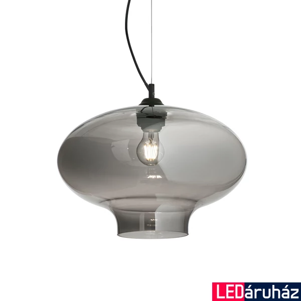 IDEAL LUX BISTRO' függesztett lámpa E27 foglalattal, max. 60W, 40 cm átmérő, füst üveg 120904