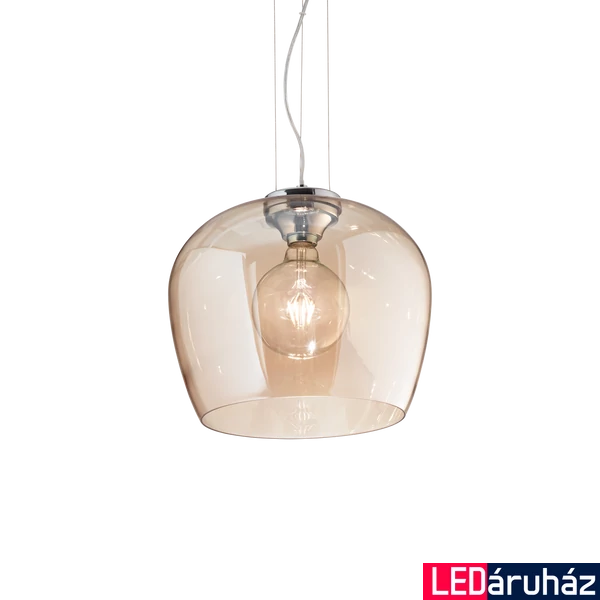 IDEAL LUX BLOSSOM 1 ágú függeszték, max. 1x60W, E27 foglalattal, króm, 241524
