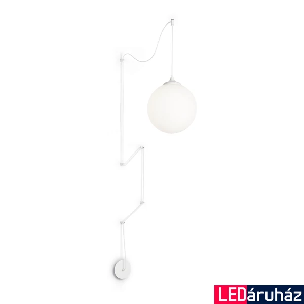 IDEAL LUX BOA függesztett lámpa E27 foglalattal, max. 60W, 30 cm átmérő, fehér 160863