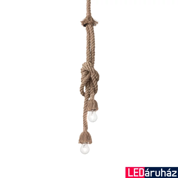 IDEAL LUX CANAPA függesztett lámpa 2 db E27 foglalattal, max. 15W, 9,5 cm átmérő, kötél 134840