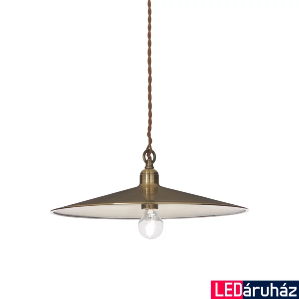 IDEAL LUX CANTINA függesztett lámpa E27 foglalattal, max. 60W, 35 cm átmérő, antikolt 112701