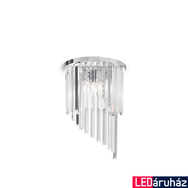 IDEAL LUX CARLTON fali lámpa, max. 3x40W, E14 foglalattal, króm, 168913