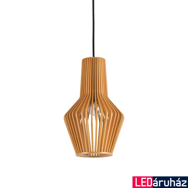 IDEAL LUX CITRUS függesztett lámpa E27 foglalattal, max. 60W, 20 cm átmérő, fa 159843