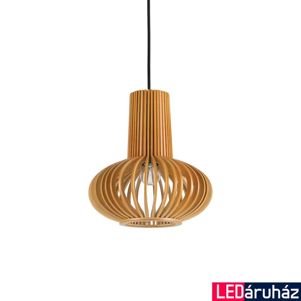 IDEAL LUX CITRUS függesztett lámpa E27 foglalattal, max. 60W, 26 cm átmérő, fa 159850