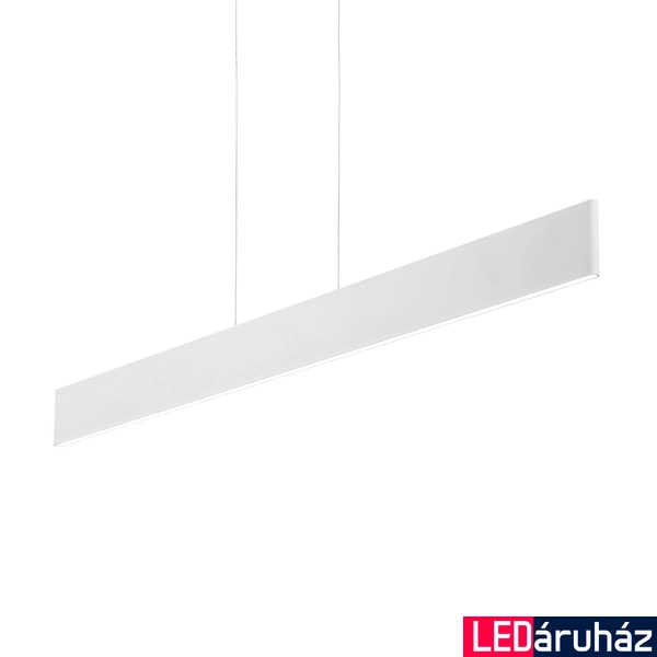 IDEAL LUX DESK függesztett lámpa, beépített LED, 23W, 2100 lm, 3000K melegfehér, 102,5x20 cm, fehér 138237