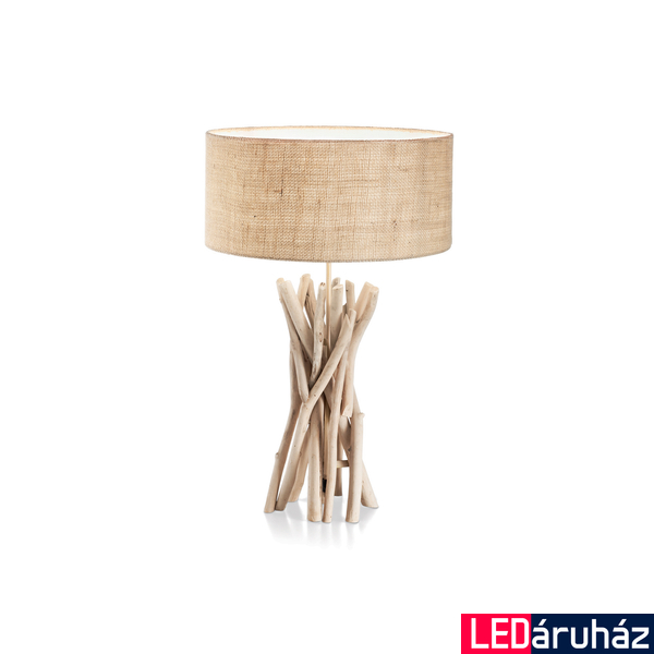 IDEAL LUX DRIFTWOOD asztali lámpa E27 foglalattal, max. 60W, 52 cm magas, fa 129570