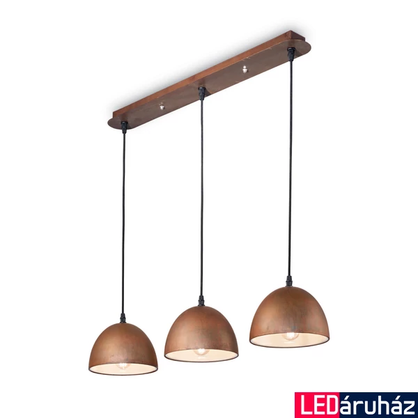 IDEAL LUX FOLK függesztett lámpa E27 foglalattal, max. 60W, 72 cm hosszú, rozsda 174235