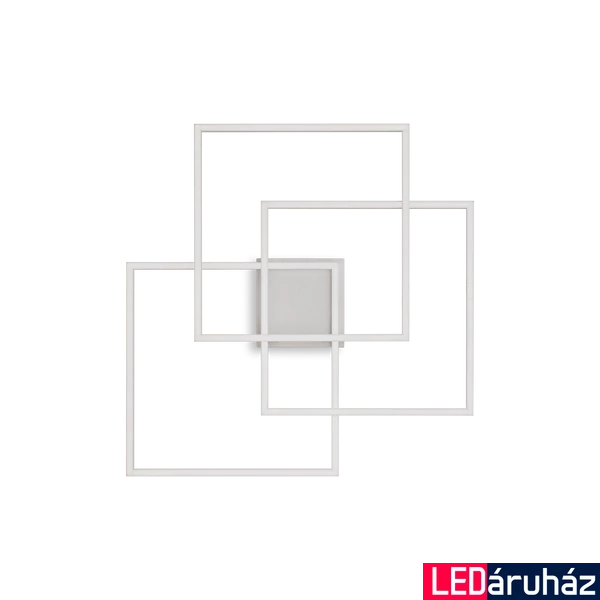 IDEAL LUX FRAME-2 fali/mennyezeti lámpa, 3000K melegfehér, 2800 lm, 35W, beépített LED, fehér, 230702