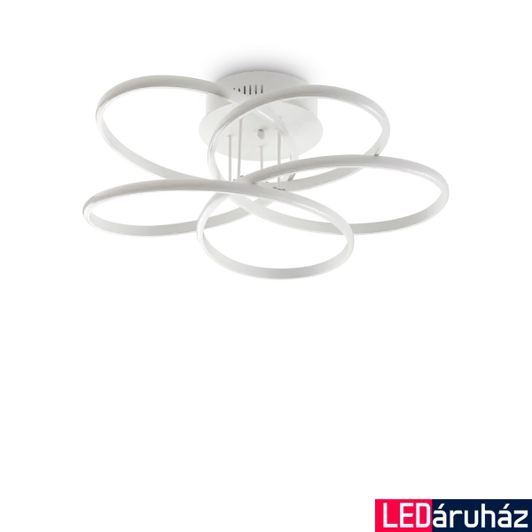 IDEAL LUX KAROL mennyezeti lámpa, 4000K természetes fehér, 6900 lm, 45W, beépített LED, fehér, 227825