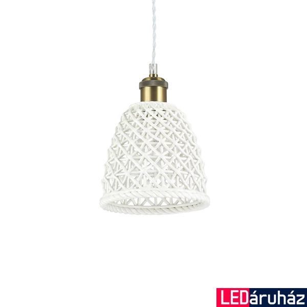 IDEAL LUX LUGANO 1 ágú függeszték, max. 1x60W, E27 foglalattal, fehér, 206820