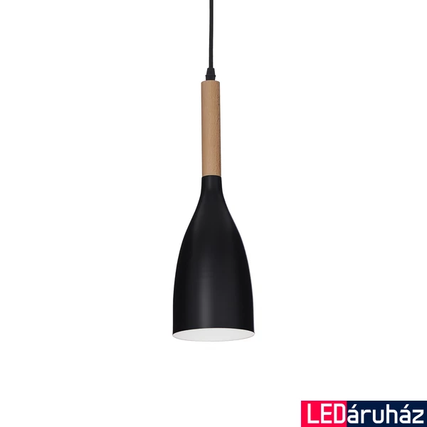 IDEAL LUX MANHATTAN függesztett lámpa E14 foglalattal, max. 40W, 11 cm átmérő, fekete 110752