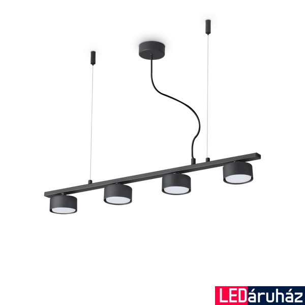 IDEAL LUX MINOR több ágú függeszték, max. 4x15W, GX53 foglalattal, fekete, 235455
