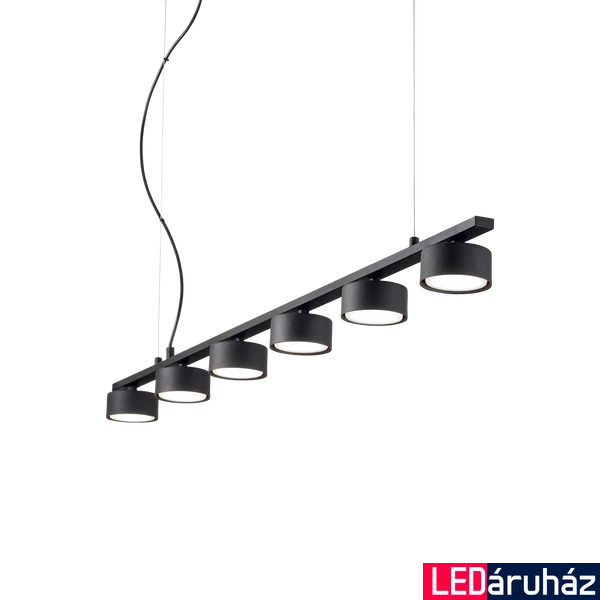 IDEAL LUX MINOR több ágú függeszték, max. 6x15W, GX53 foglalattal, fekete, 235486