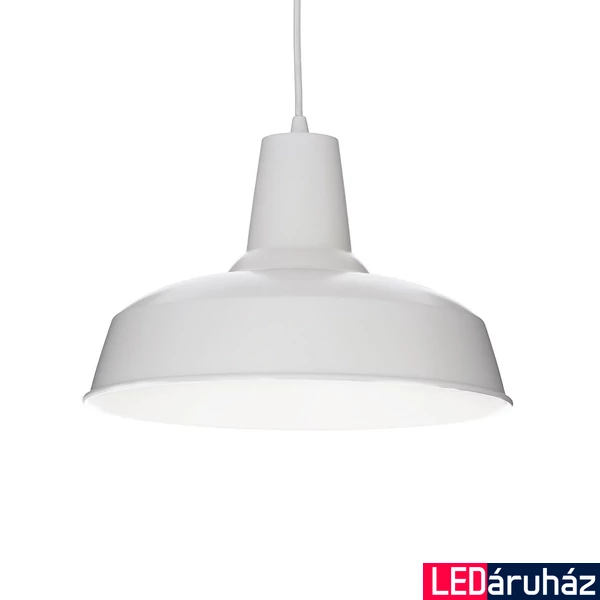 IDEAL LUX MOBY függesztett lámpa E27 foglalattal, max. 60W, 35 cm átmérő, fehér 102047