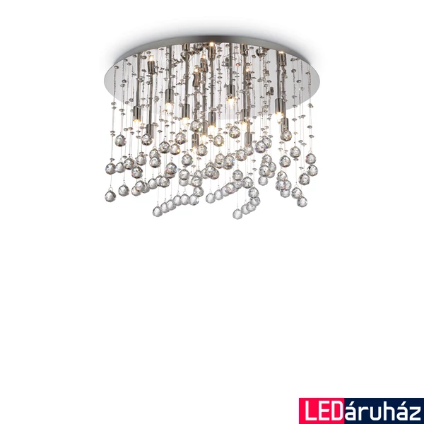 IDEAL LUX MOONLIGHT mennyezeti lámpa, max. 12x40W, G9 foglalattal, króm, 077802