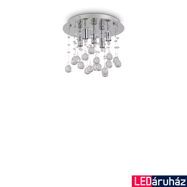 IDEAL LUX MOONLIGHT mennyezeti lámpa, max. 5x40W, G9 foglalattal, króm, 094649