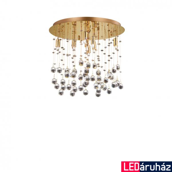IDEAL LUX MOONLIGHT mennyezeti lámpa, max. 8x40W, G9 foglalattal, arany, 080932