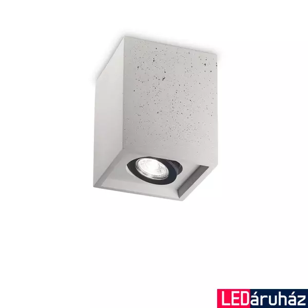 IDEAL LUX OAK beton mennynezeti lámpa GU10 foglalattal, max. 35W, 13,5x13,5 cm, szürke 150475