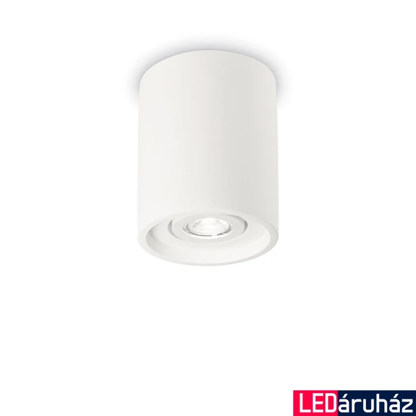 IDEAL LUX OAK gipsz mennynezeti lámpa GU10 foglalattal, max. 35W, 13,5 cm átmérő, fehér 150420