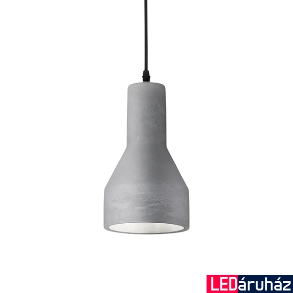 IDEAL LUX OIL-1 beton függesztett lámpa E27 foglalattal, max. 15W, 15 cm átmérő, szürke 110417