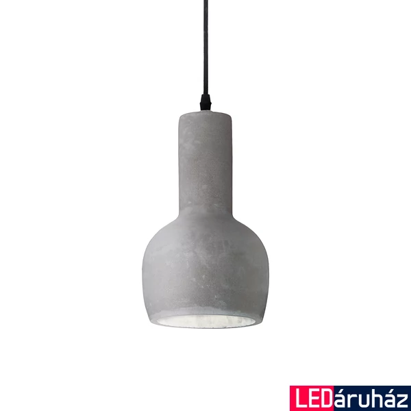 IDEAL LUX OIL-3 beton függesztett lámpa E27 foglalattal, max. 15W, 14 cm átmérő, szürke 110431
