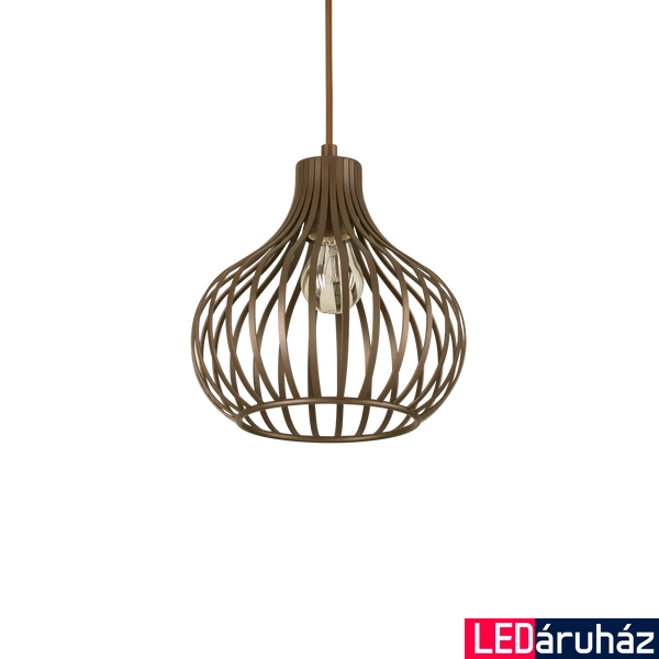 IDEAL LUX ONION 1 ágú függeszték, max. 1x60W, E27 foglalattal, barna, 205281