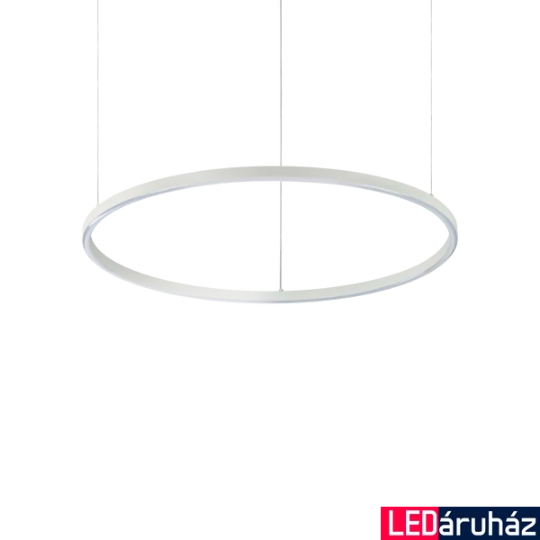 IDEAL LUX ORACLE SLIM 1 ágú függeszték, 3000K melegfehér, 2100 lm, 35W, beépített LED, fekete, 229515