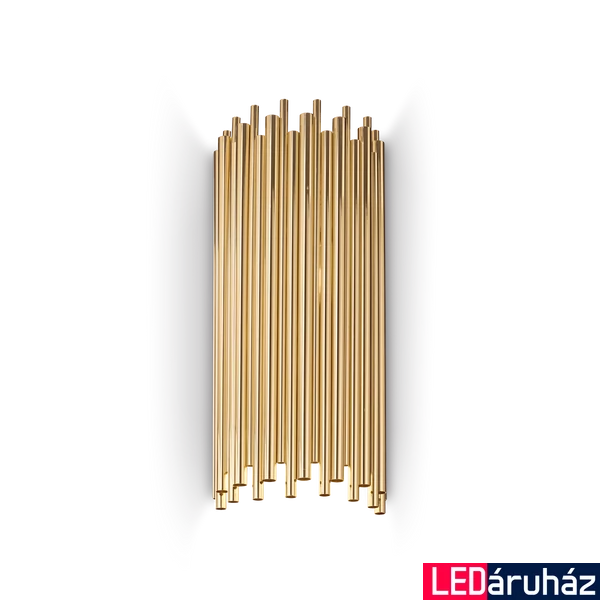 IDEAL LUX PAN fali lámpa, max. 2x40W, E14 foglalattal, arany, 208794