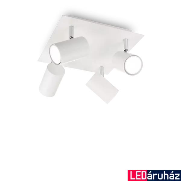 IDEAL LUX SPOT mennyezeti lámpa, max. 4x50W, GU10 foglalattal, fehér, 156774
