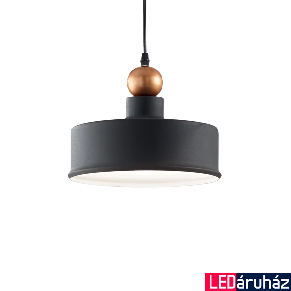 IDEAL LUX TRIADE-2 1 ágú függeszték, max. 1x42W, E27 foglalattal, fekete, 221489