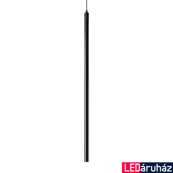 IDEAL LUX ULTRATHIN 1 ágú függeszték, 3000K melegfehér, 1000 lm, 11,5W, beépített LED, fekete, 142913