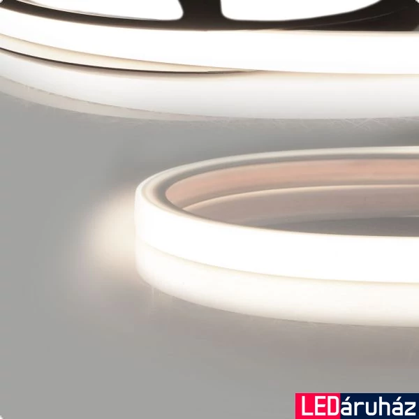 24V DC flexibilis NEON LED szalag csempeprofilokhoz, 10W/m, 550lm/m, 3000K melegfehér, CRI90, IP66, 13,7mm széles