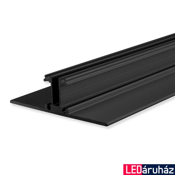 2Side alumínium LED lámpaprofil, 12mm, fekete, 2m
