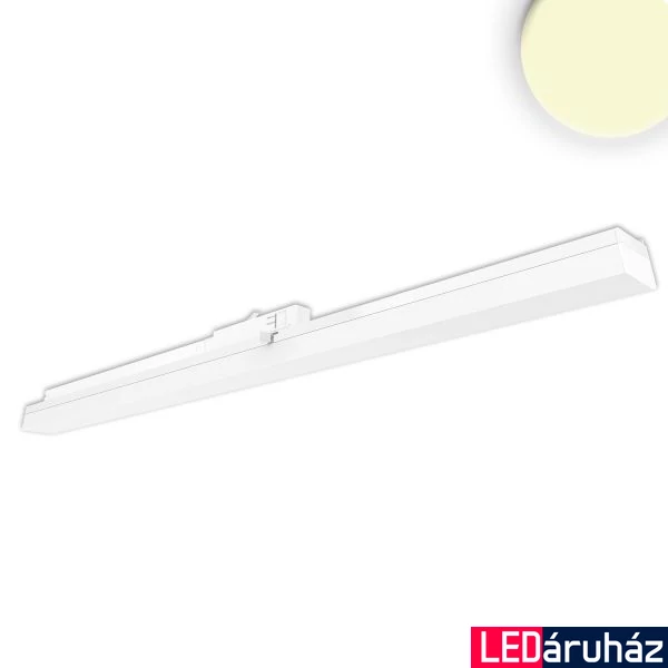 3 fázisú sínre szerelhető lineáris LED lámpa, 40W, 4200lm, 3000K melegfehér, 1200mm, CRI95, IP20, fehér