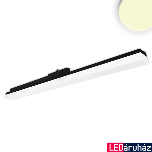 3 fázisú sínre szerelhető lineáris LED lámpa, 40W, 4200lm, 3000K melegfehér, 1200mm, CRI95, IP20, fekete