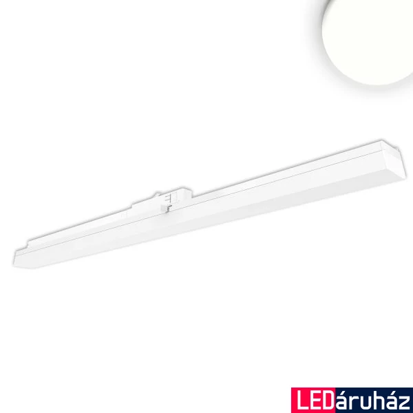 3 fázisú sínre szerelhető lineáris LED lámpa, 40W, 4200lm, 4000K természetes fehér, 1200mm, CRI95, IP20, fehér
