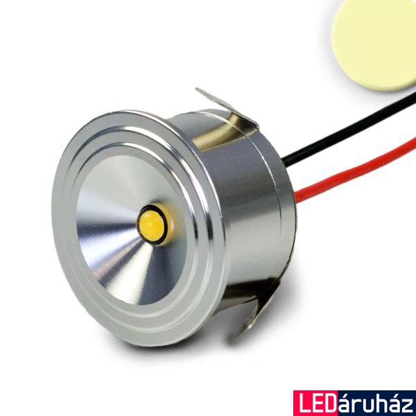 AmpSystem süllyeszthető bútorvílágító LED spot, 3W, 160 lm, 3000K meleg fehér, 12V