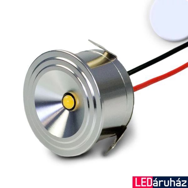 AmpSystem süllyeszthető bútorvílágító LED spot, 3W, 170 lm, 6000K hideg fehér, 12V