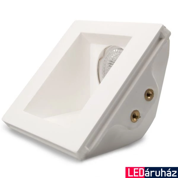 Mennyezeti gipsz lámpatest - aszimmetrikus, süllyesztett, 120×120 mm - MR16, GU10 LED fényforrásokhoz