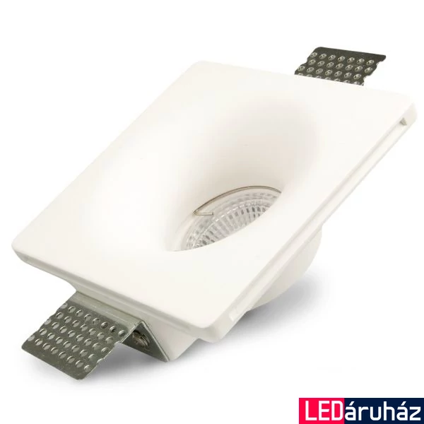 Mennyezeti gipsz lámpatest - tölcsér forma, süllyesztett,120×120 mm - MR16, GU10 LED fényforrásokhoz