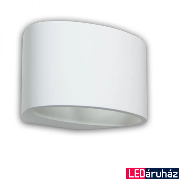 Fali gipsz lámpatest - ovális, 200x120x150 mm - G9 LED fényforráshoz