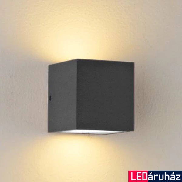 Kültéri, 2 irányú falra szerelhető lámpa 2xGX53 foglalat, sötétszürke