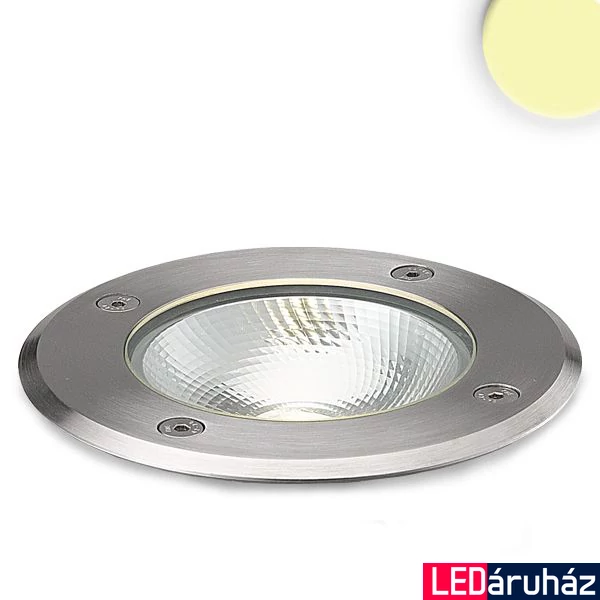 IP67 LED taposható talajba süllyetsztett lámpa, kör, 3000K, 6W COB LED, 230V