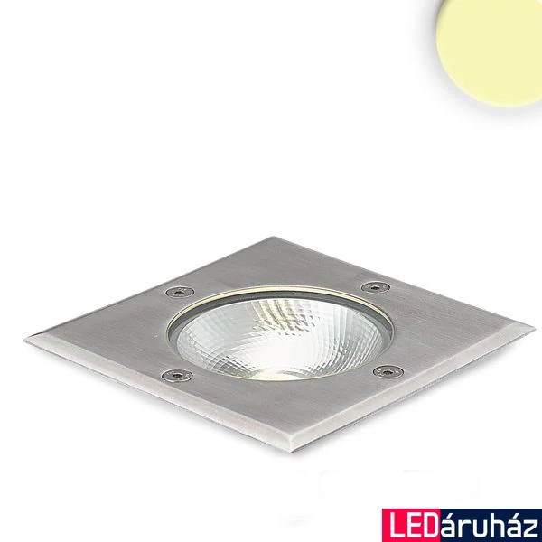 IP67 LED taposható talajba süllyesztett lámpa, négyzet, 3000K, 6W COB LED, 230V